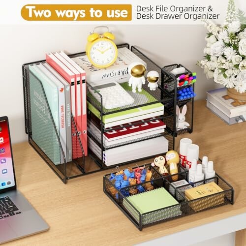 Schreibtisch Organizer mit Aktenhalter