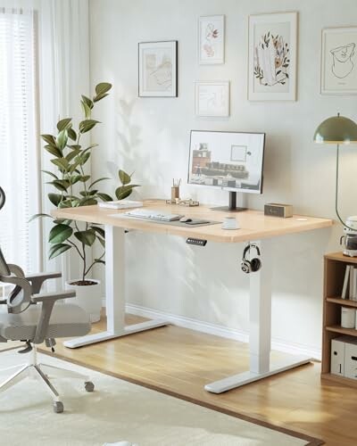 JUMMICO Höhenverstellbarer Schreibtisch